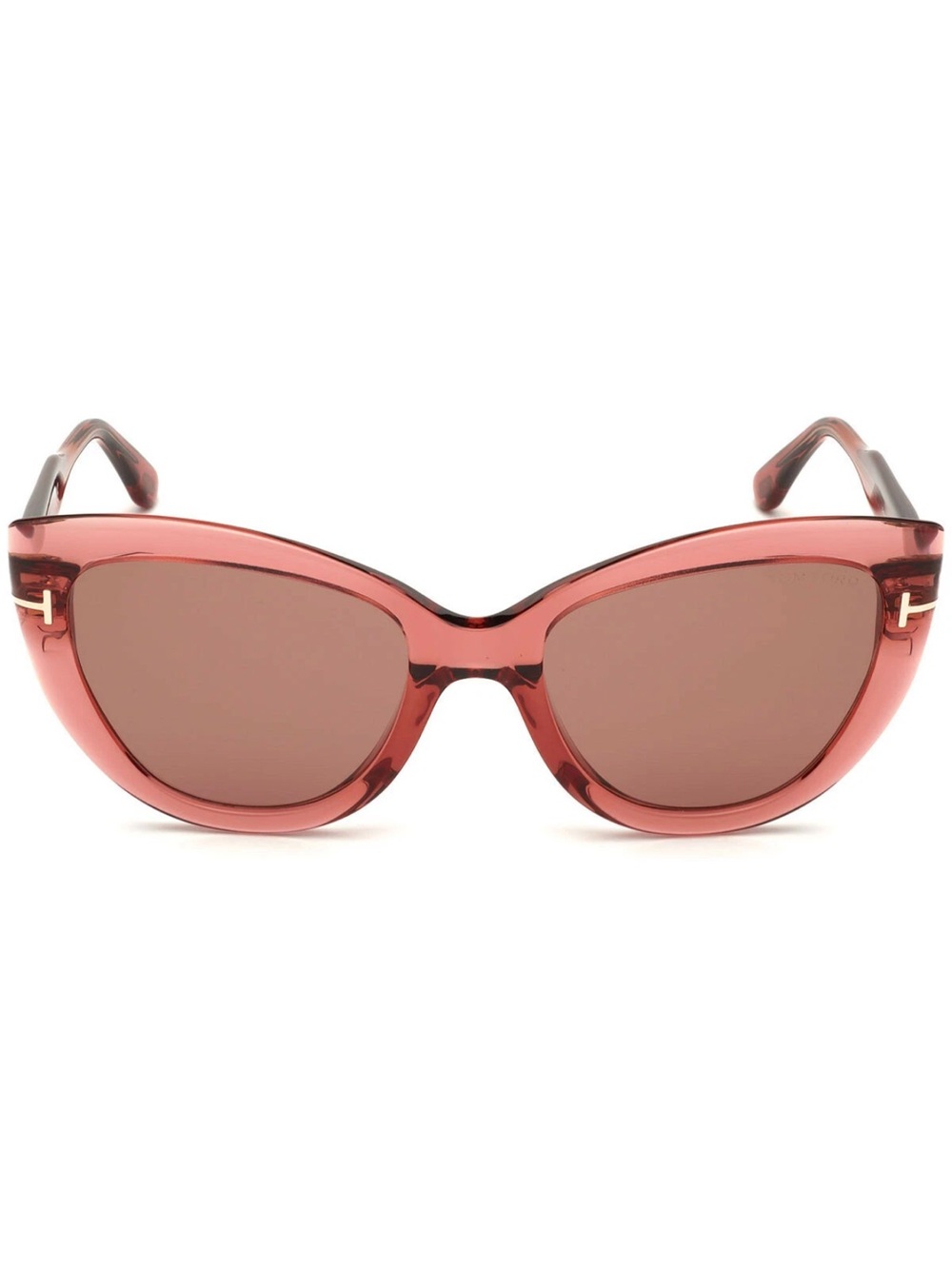 TOM FORD TRANSPARENT ROSE ANYA CAT EYE SUNGLASSES TF762